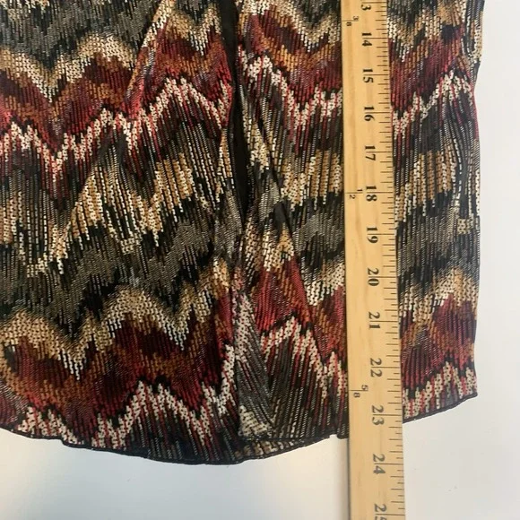 Brittany Black Top Womens Small Y2K Crinkle Whimisgoth Sheer Lightweight Boho - Picture 7 of 7